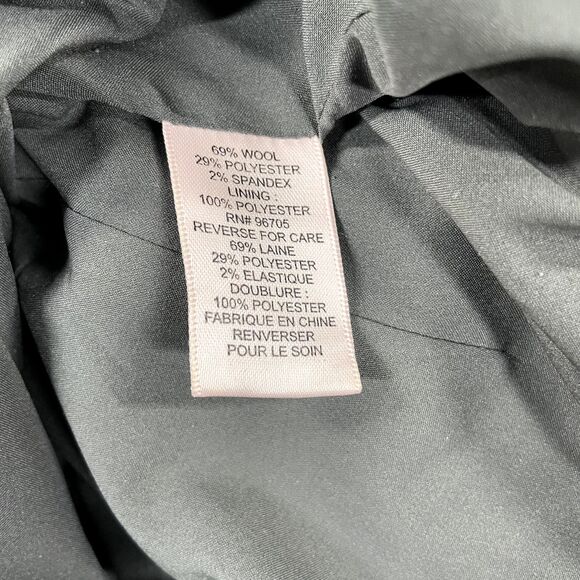 Rebecca Taylor Dress Women's 2 Gray Charcoal Sleeveless Wool Blend Crochet - Picture 7 of 7